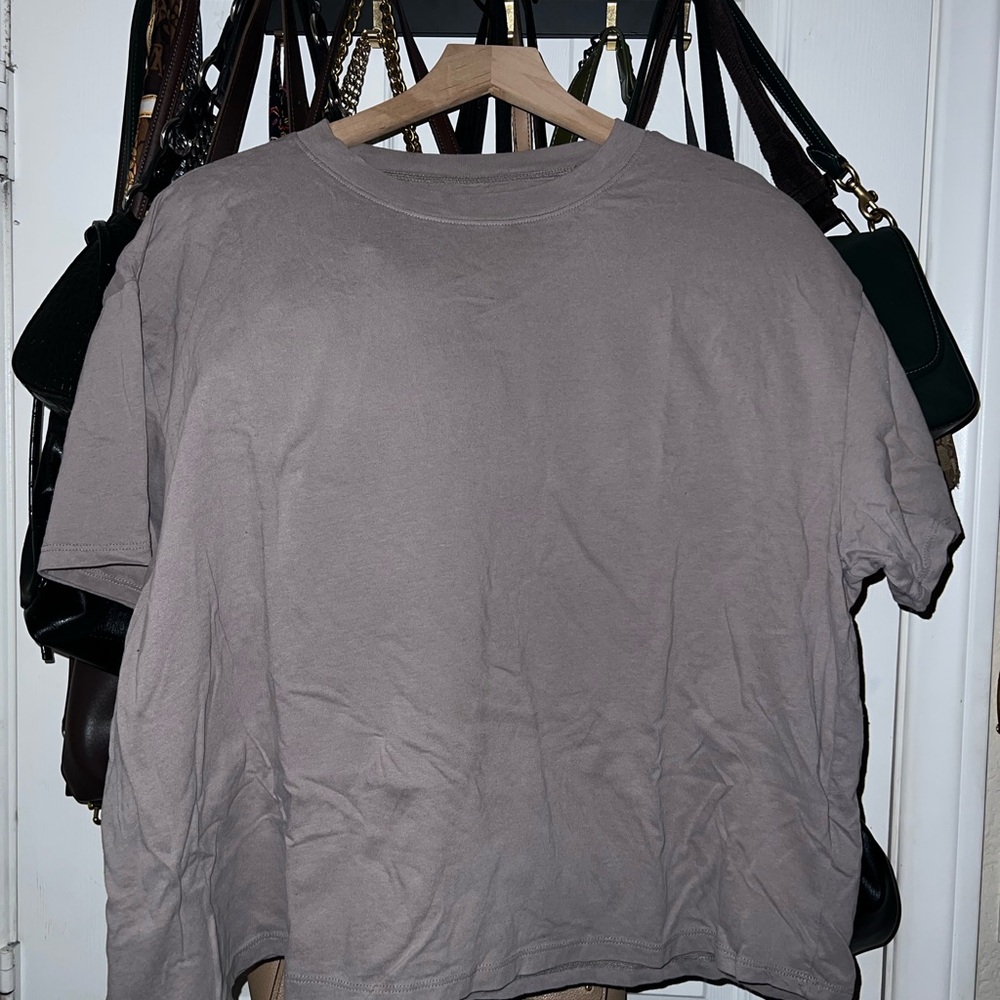 Abercrombie & Fitch Soft Essential Tee in Taupe